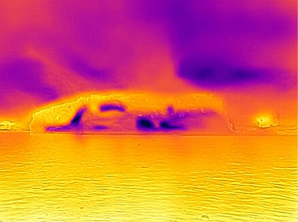 thermal imaging of polar ice jan 2026