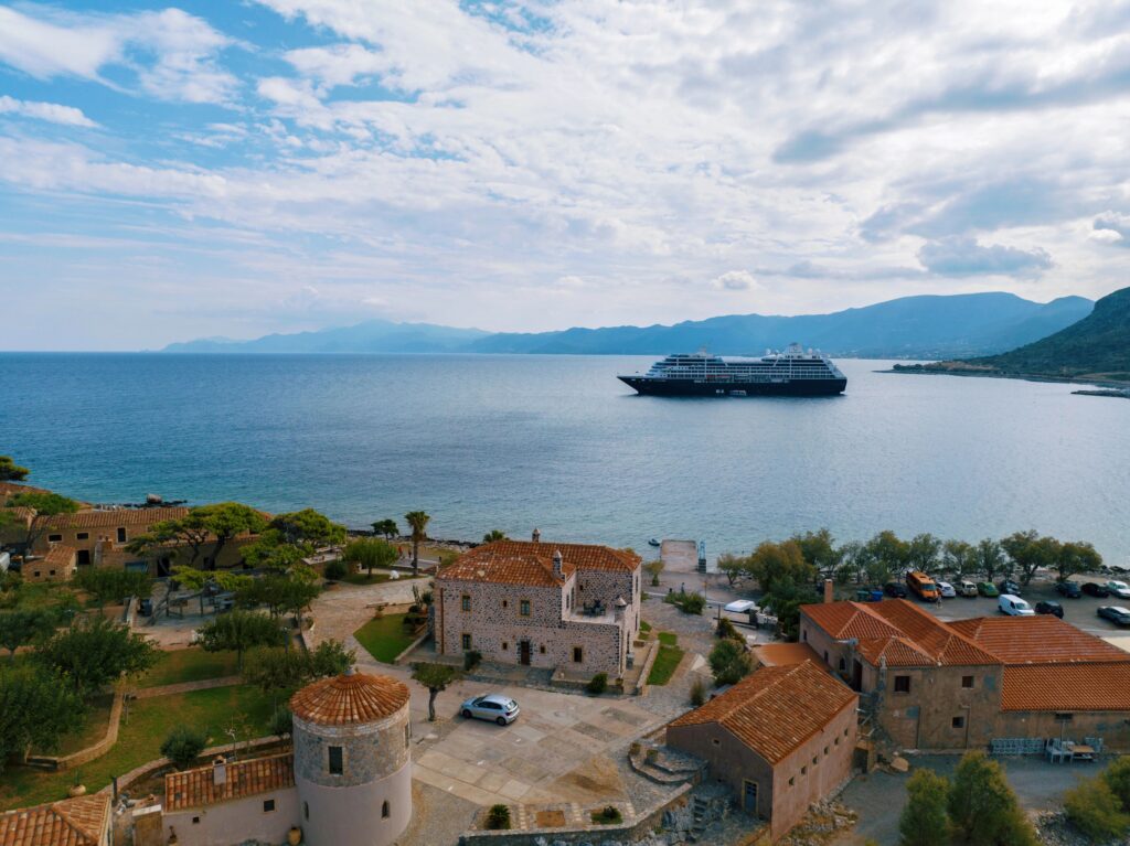 Azamara Cruise Ship at Monemvaia Greece