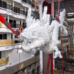 MSC World Asia Dragon Sculpture Installation