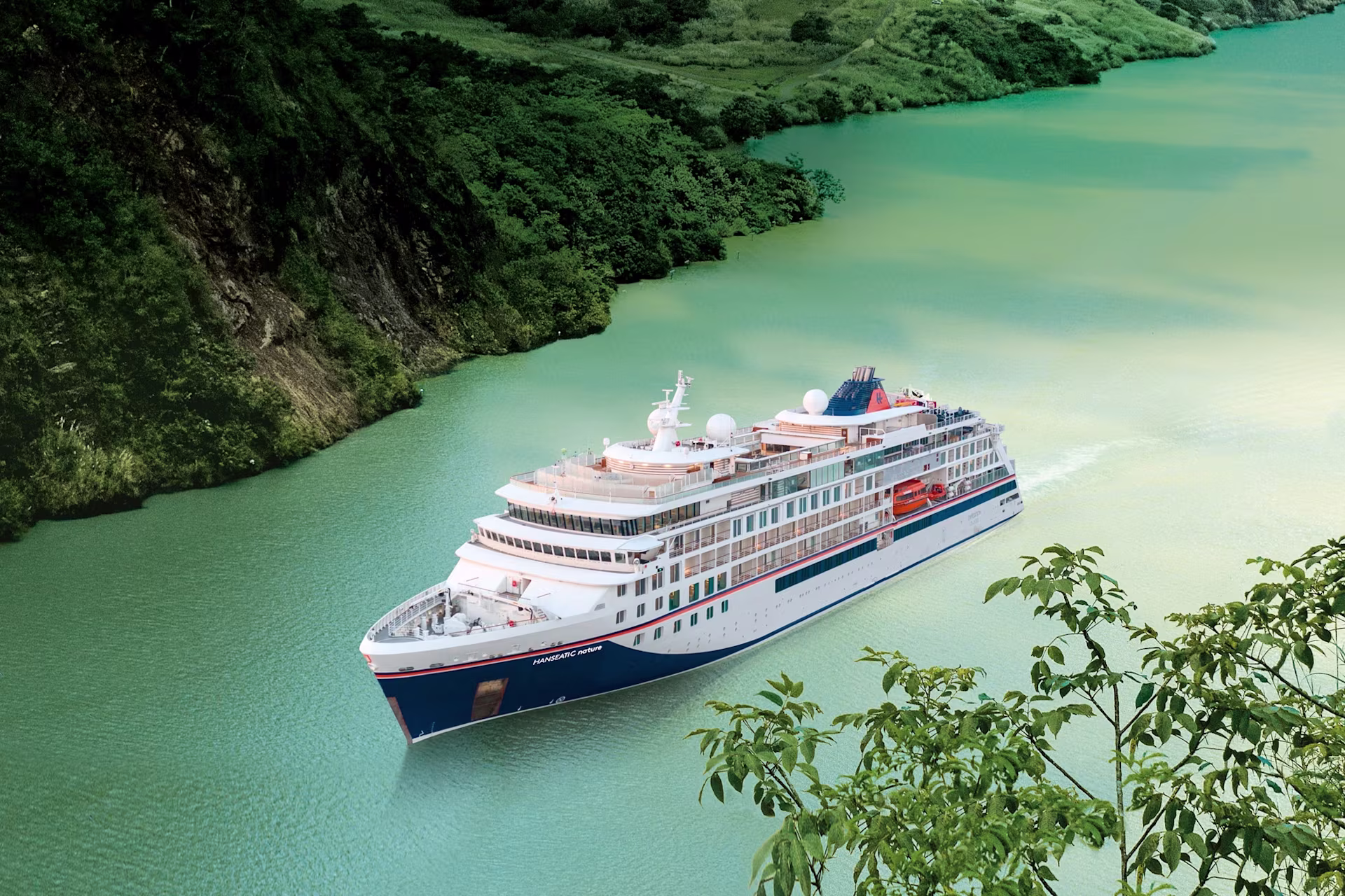 HANSEATIC inspiration in Panama Canal Hapag Lloyd Cruises
